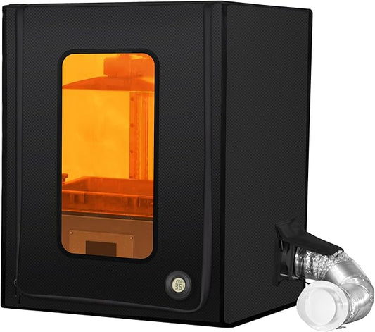 3D Printer Enclosure with Ventilation Kit & LED Lighting– Thermal Insulation by FUNGDO